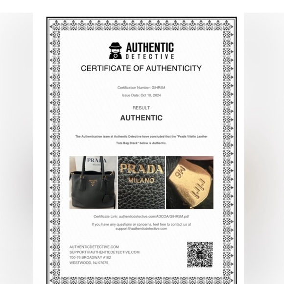 Prada Vitello Phenix Leather Handbag in Black - Picture 13 of 14